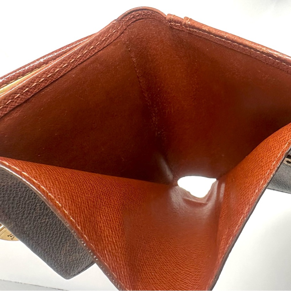 Louis Vuitton Monogram Kiss Lock wallet authentic good condition CA0090 - Picture 9 of 15